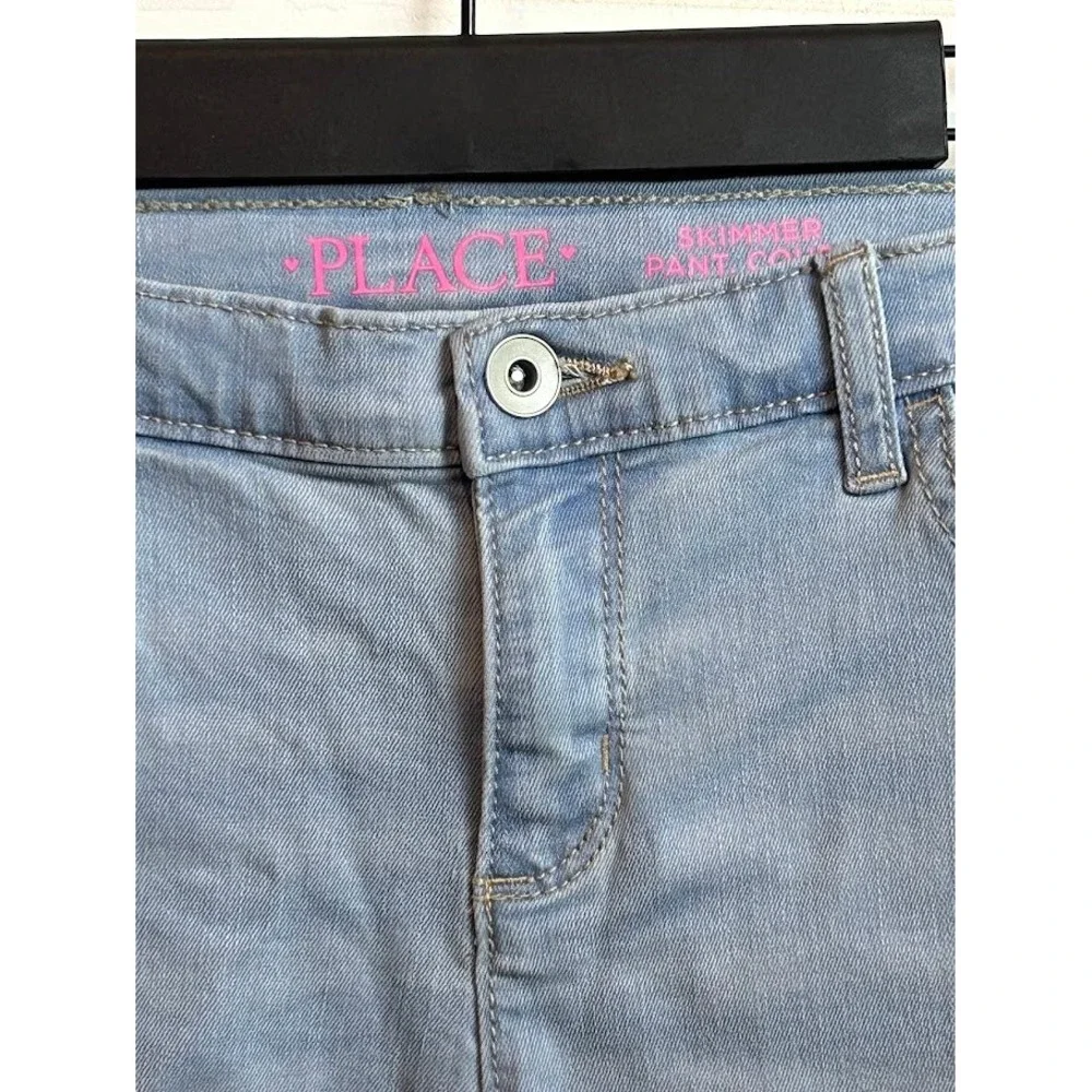 The Children's Place Girls Skimmer Pant Court Light Blue‎ Wash Shorts Size 12